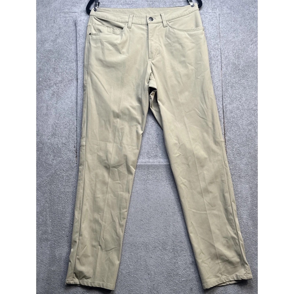 Lululemon Classic‎ Fit Pants Men's 30 Khaki Stretch Dress Chino Office Golf